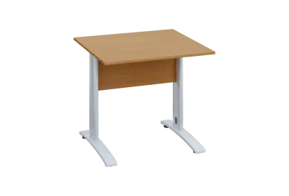 EPK 18 - 8  stůl kancelářský, kovová podnož bílá, deska 18 mm, široký 800 mm, buk Royal